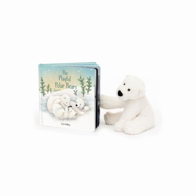 Jellycat The Playful Polar Bears and Perry Polar Bear Small USA | 13290TBNV